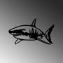 Wallity Shark - M Escultura de Pared Metálica Negra